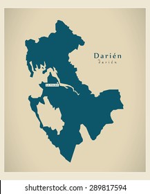 Modern Map - Darien PA