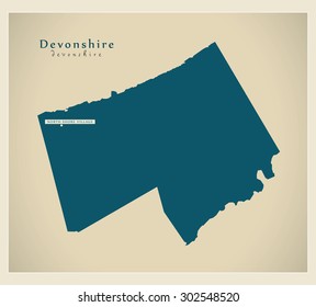 Modern Map - Devonshire BM