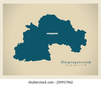 Modern Map - Dnipropetrovsk UA