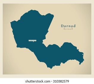 Modern Map - Dornod MN