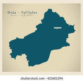 Modern Map - Draa - Tafilalet MA
