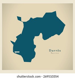 Modern Map - Durres AL