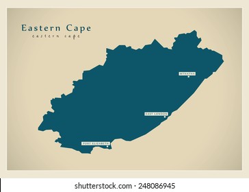 Modern Map - Eastern Cape ZA