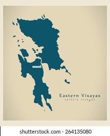 Modern Map - Eastern Visayas PH