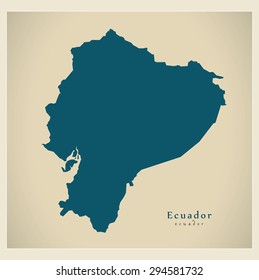 Modern Map - Ecuador EC