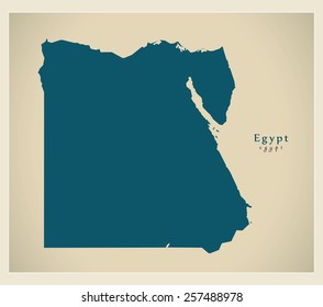 Modern Map - Egypt EG