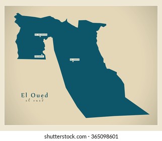 Modern Map - El Oued DZ