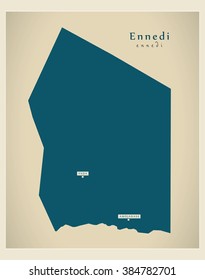 Modern Map - Ennedi TD