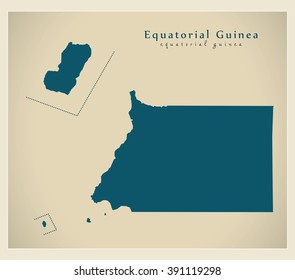 Modern Map - Equatorial Guinea GQ