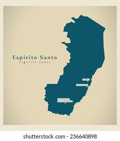 Modern Map - Espirito Santo BR