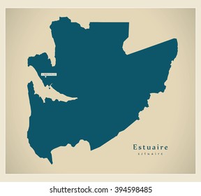 Modern Map - Estuaire GA