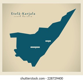 Modern Map - Etela-Karjala FI