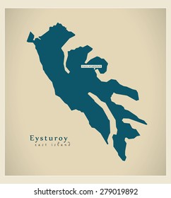 Modern Map - Eysturoy FO
