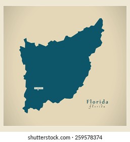 Modern Map - Florida UY