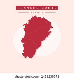 Modern map - Franche-ComtÃ?Â© FR