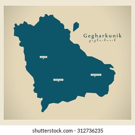 Modern Map - Gegharkunik AM
