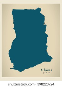 Modern Map - Ghana GH
