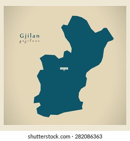 Modern Map - Gjilan RS