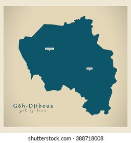 Modern Map - Goh-Djiboua CI