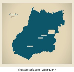 Modern Map - Goias BR