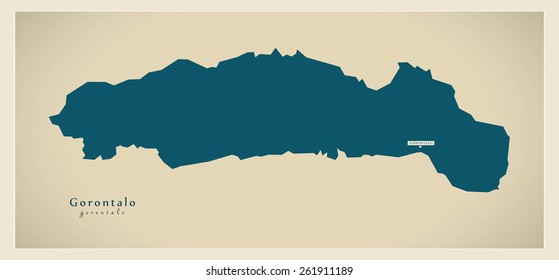 Modern Map - Gorontalo ID