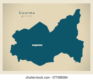 Modern Map - Gourma BF