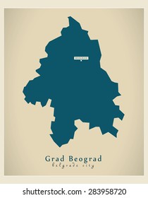 Modern Map - Grad Beograd RS