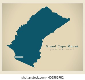 Modern Map - Grand Cape Mount LR