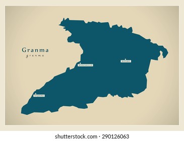 Modern Map - Granma CU