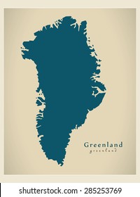 Modern Map - Greenland GL