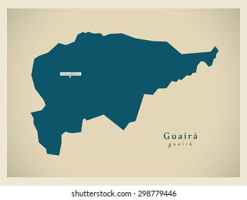 Modern Map - Guaira PY