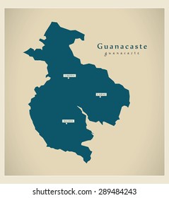 Modern Map - Guanacaste CR