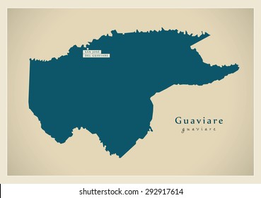 Modern Map - Guaviare CO