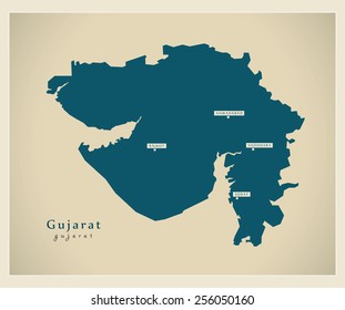 Gujarat Map Vector Images, Stock Photos & Vectors 