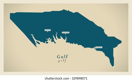 Modern Map - Gulf PG