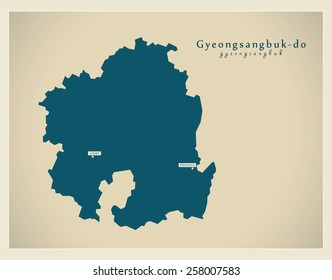 Modern Map - Gyeongsangbuk KR