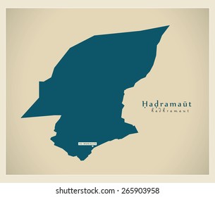Modern Map - Hadramaut YE