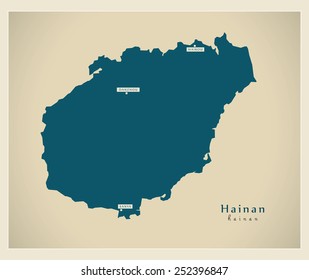 Modern Map - Hainan CN