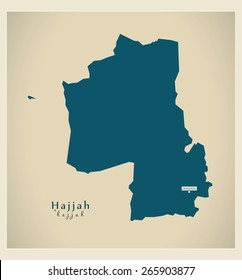 Modern Map - Hajjah YE