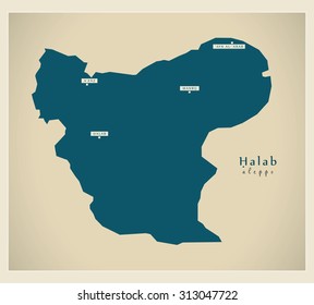 Modern Map - Halab SY