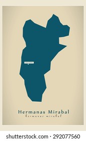 Modern Map - Hermanas Mirabal DO