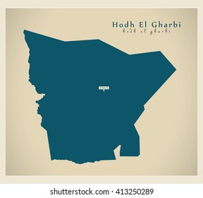 Modern Map - Hodh El Gharbi MR