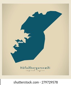 Modern Map - Hofudborgarsvaedi IS