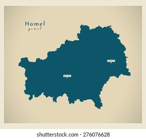 Modern Map - Homel BY