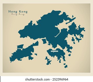 Modern Map - Hong Kong CN