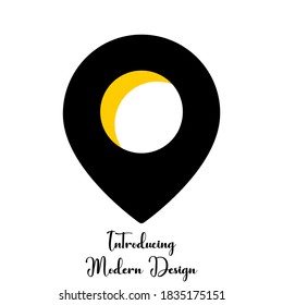 modern map icon. vector illustration