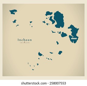 Modern Map - Incheon KR
