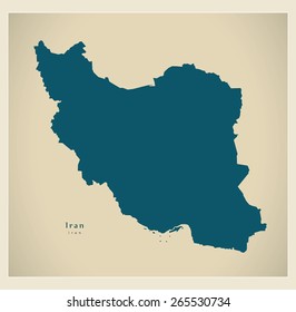 Modern Map - Iran IR