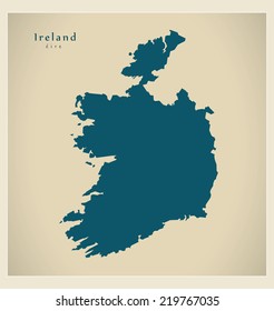 Modern Map - Ireland IE