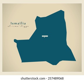 Modern Map - Ismailia EG